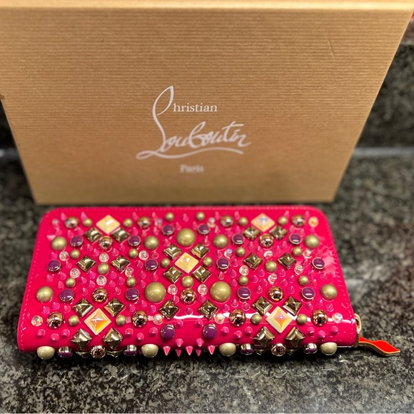 Christian Louboutin Panettone embellished patent leather continental wallet - Picture 13 of 14